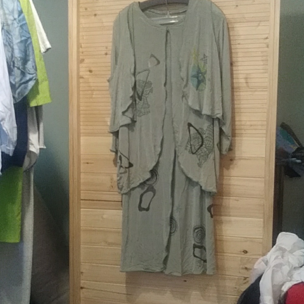 Blue Fish Artsy Hand painted one of a kind 3pc